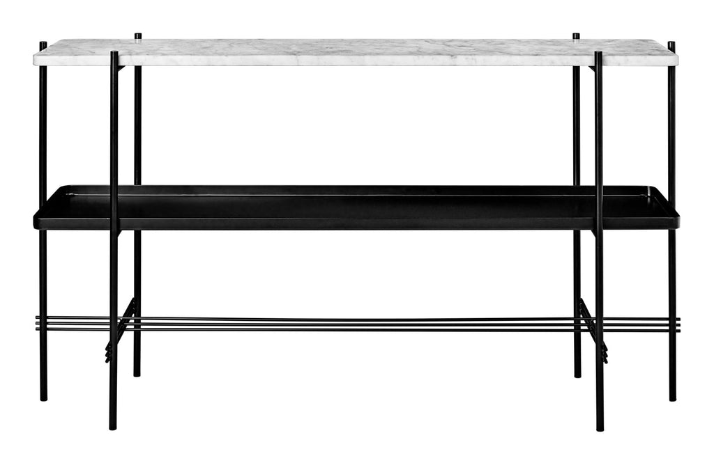 TS Console Rectangular 2 Racks With Tray Black Frame från Vålamagasinet Skänkar och sideboards, Gubi, Image-1